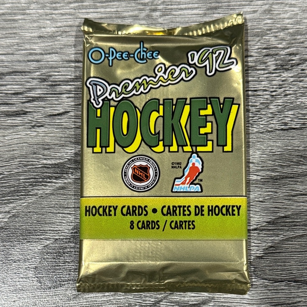 NHL | NEW: O-Pee-Chee Premier ‘92 Hockey Card Pack - 8 Card Pack
